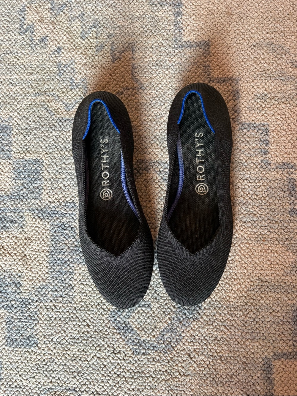 Rothy's Women's Black Knit Ballet Flats - The Daily Flat